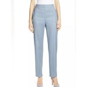 HUGO BOSS Tahilo light slate blue 100% wool lightweight career trouser pants
